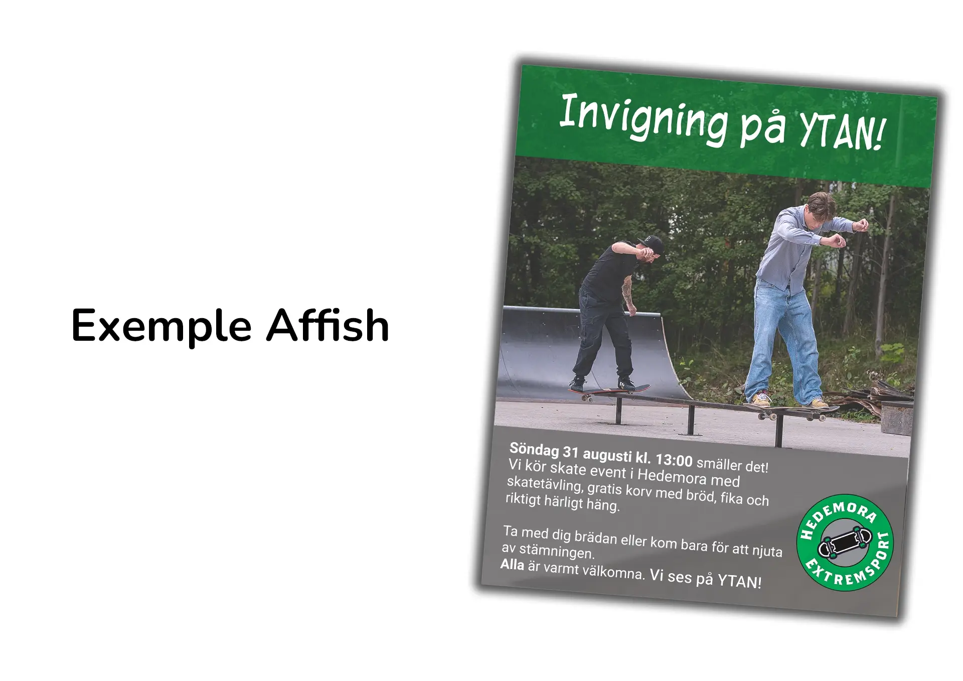 Grafisk profil för Hedemora Extremsport