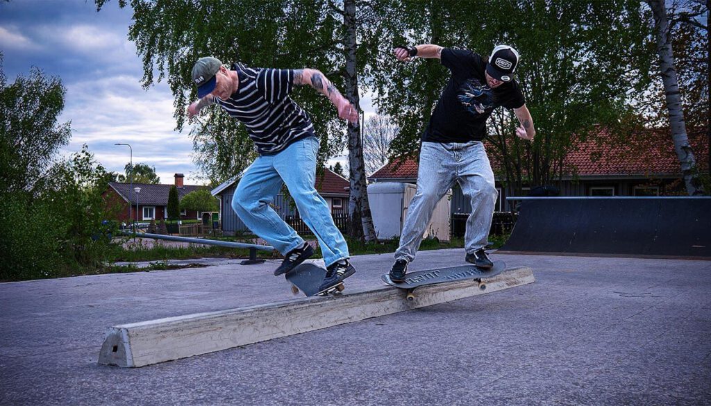 Skateboard action filmad i 4K med rätt slutartid och ND-filter
