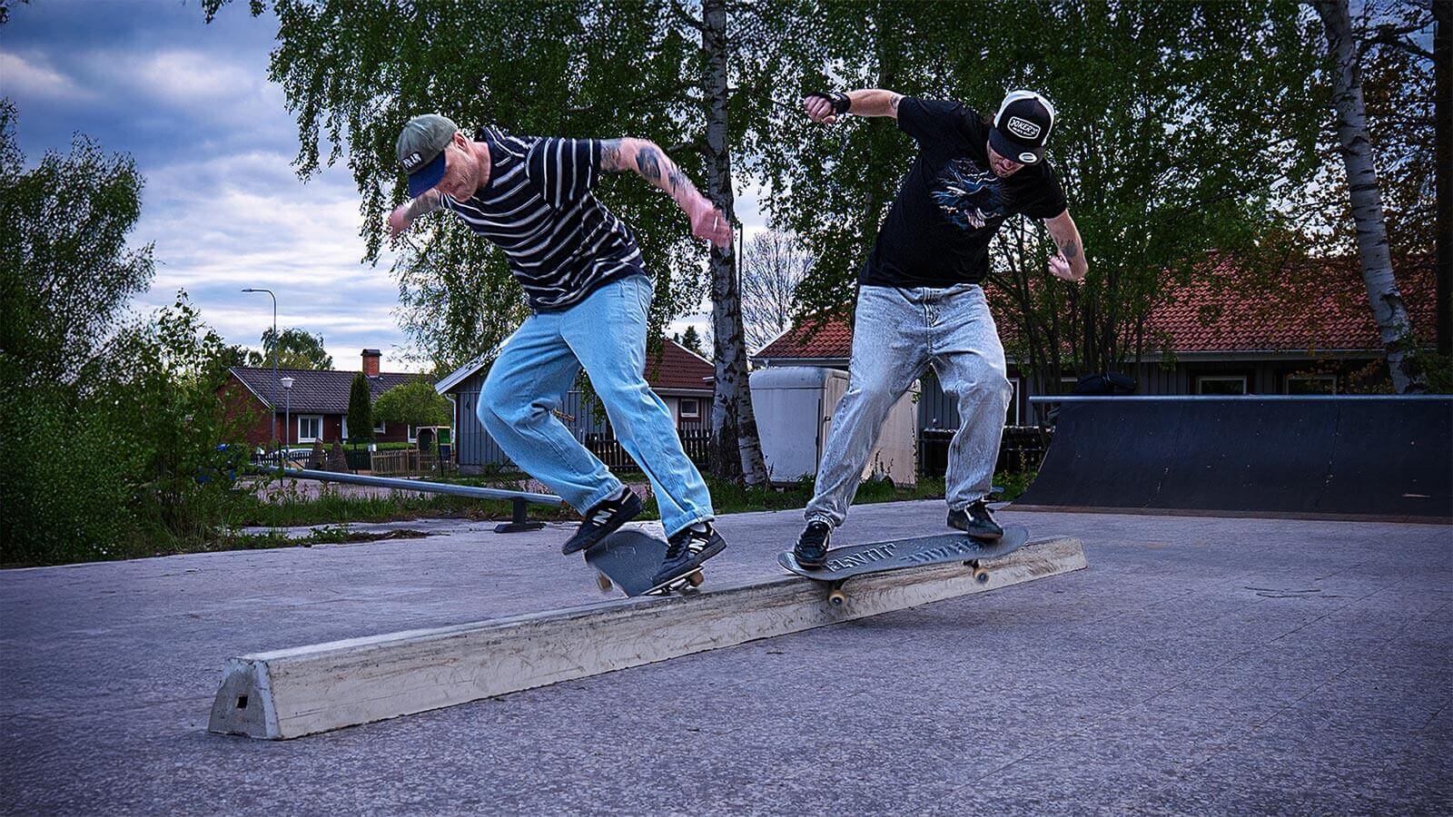 Skateboard action filmad i 4K med rätt slutartid och ND-filter